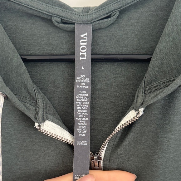 Vuori Green Zip-Up Hoodie - Picture 2 of 5